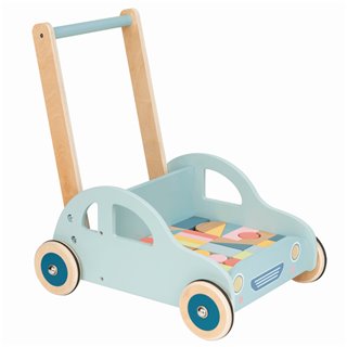 Lelin® Wooden Toy Walker with 36 Blocks